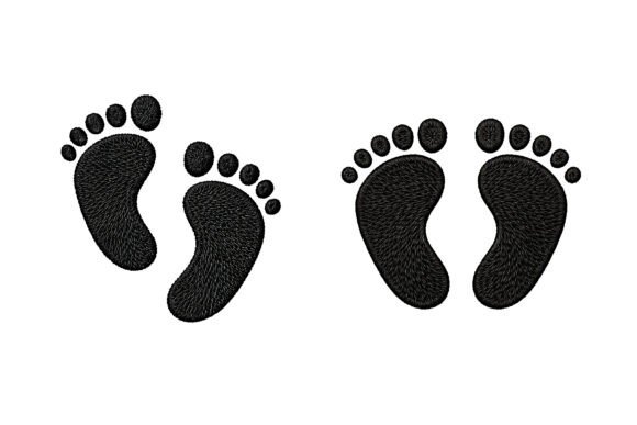 Baby Footprints Embroidery Icon