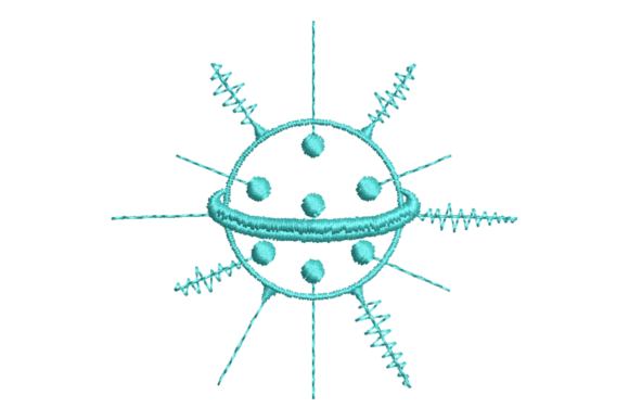 Fantasy Alien or Planet Embroidery