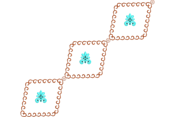 Floral Ornamental Embroidery Design