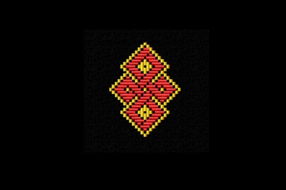 Folk Ornament Machine Embroidery Design