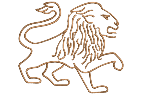 Leo Zodiac Embroidery Design