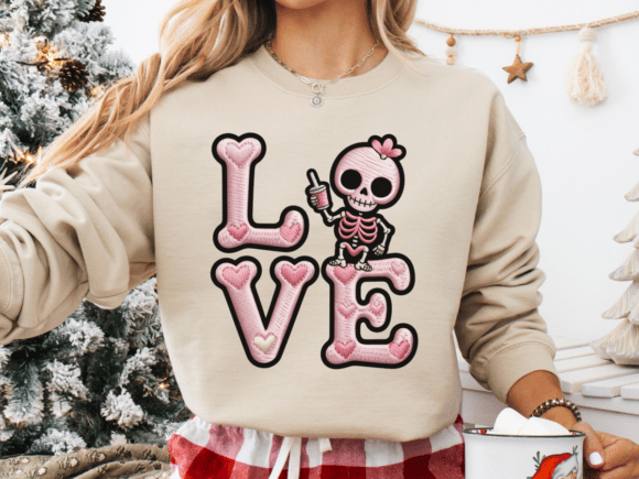 Pink Valentine Embroidery Design