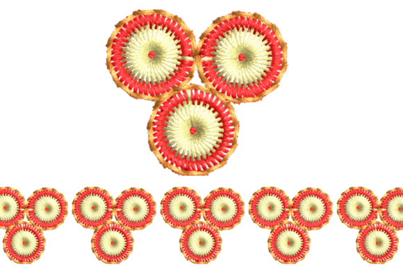 Seamless Circular Pattern Embroidery