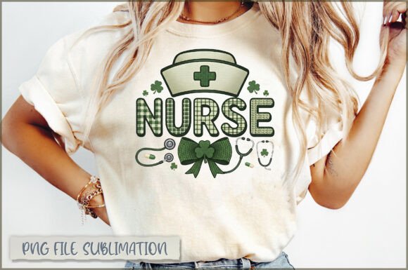 St. Patrick’s Nurse Embroidery PNG