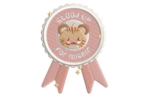 Stood Up for Myself Tiger Award Embroidery