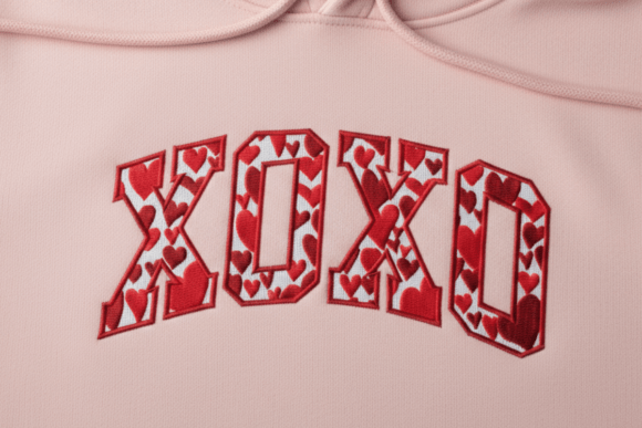 XOXO Valentine’s Day Embroidery Design
